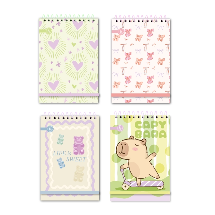 Libreta Ry MC - Cool Love Anilladas 9x13 60 hojas Art.1004